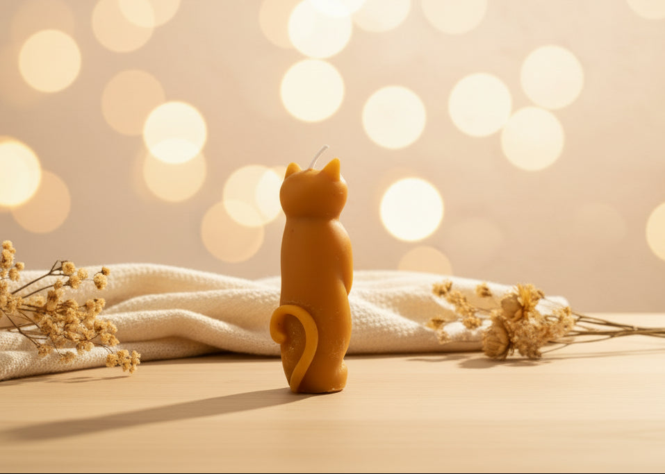 Petite bougie chat
