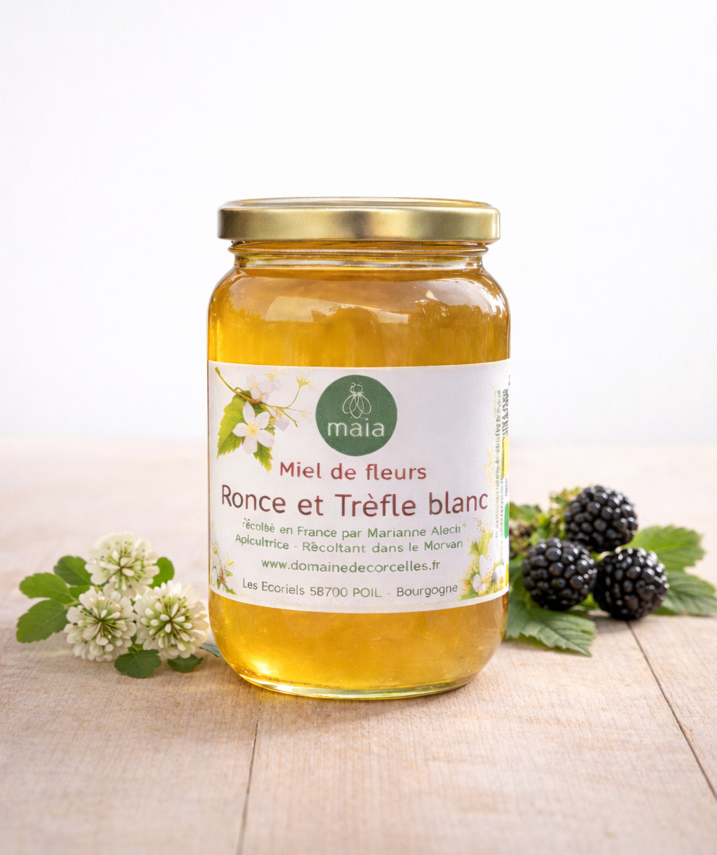 Miel de Trèfle Blanc et Ronce