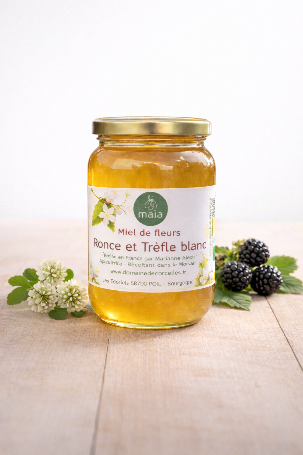 Miel de Trèfle Blanc et Ronce