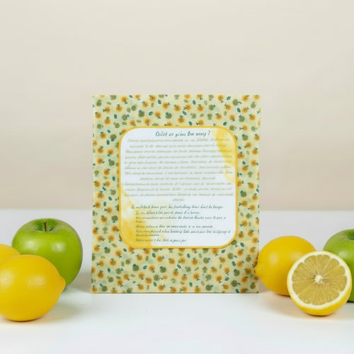 Bee Wrap  citrons/poires