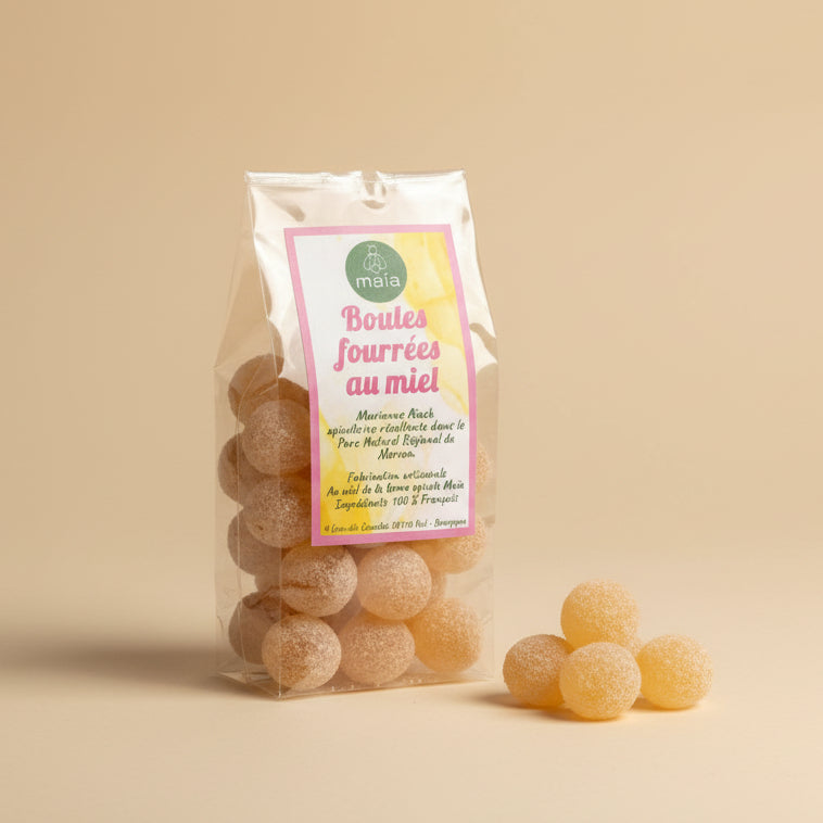 Boules fourrées au miel